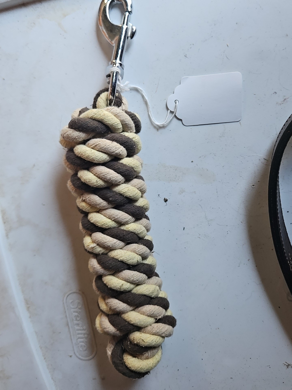 Horse Lead Rope Beige, Brown, Cream